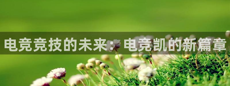 db电竞官网martini：电竞竞技的未来：电竞凯的新篇章
